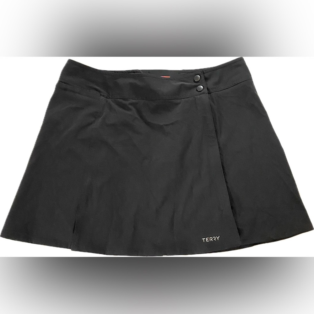 Terry Women's Black Cycling Skirt - Classic A-Line Style